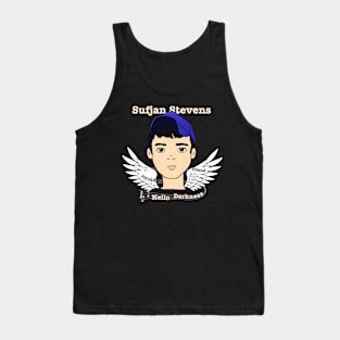 Sufjan Stevens - Hello darkness my old friend - Dark version Tank Top